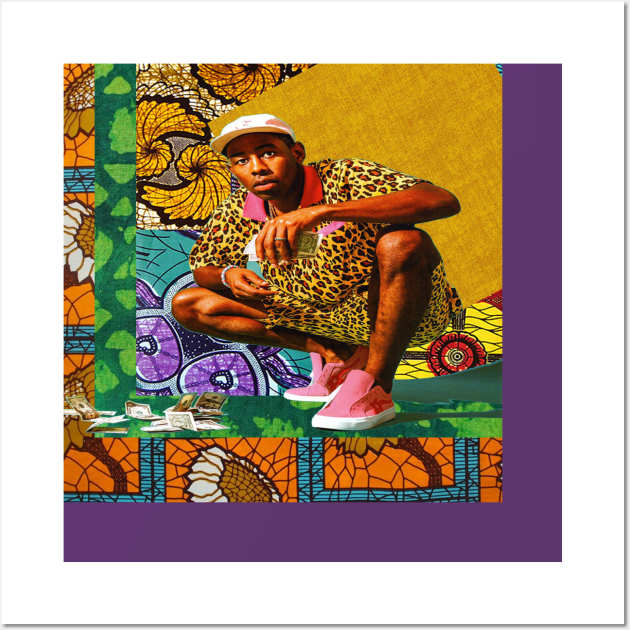 Tyler the Creator African Print Design Wall Art by artbyomega